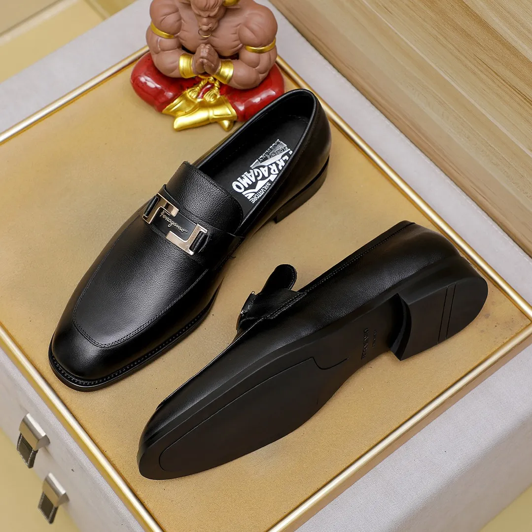 Men's shoes💰460🕷🕷[Ferragamo] Ferragamo's top men's business leather shoes💯Original copy of the official website, the upper is made of imported official website 1:1 material🍁Italian imported cowhide🇮🇹Imported cowhide lining. It’s definitely not made with ordinary craftsmanship, it’s the model used by celebrities! The factory’s craftsmanship is designed to create the most perfect shoes for trendy men! Colors available! Code number 38-44 (45.46 customized)......